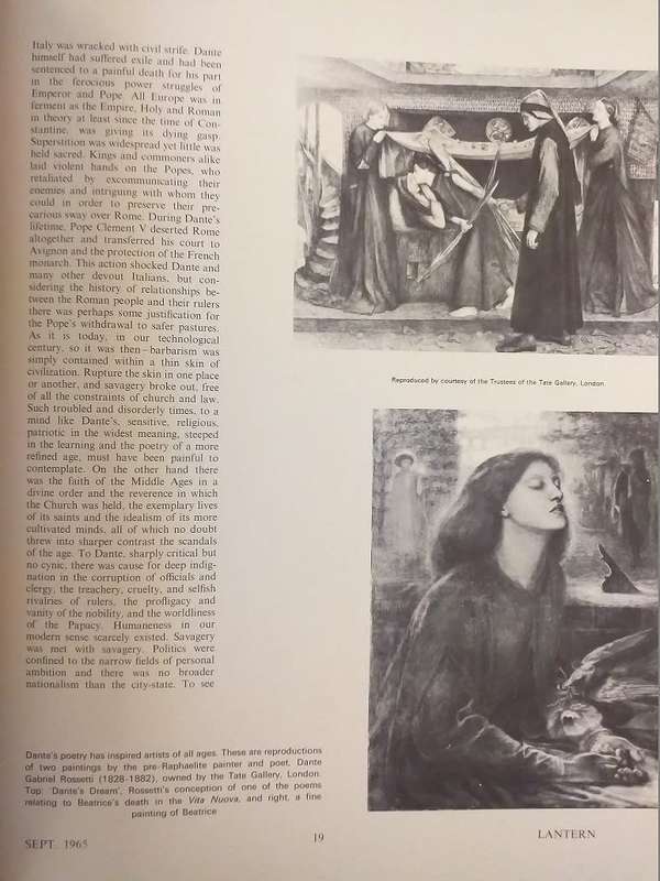 Lantern Tydskrif Magazine Sept 1965 Vol 15 Nr 1