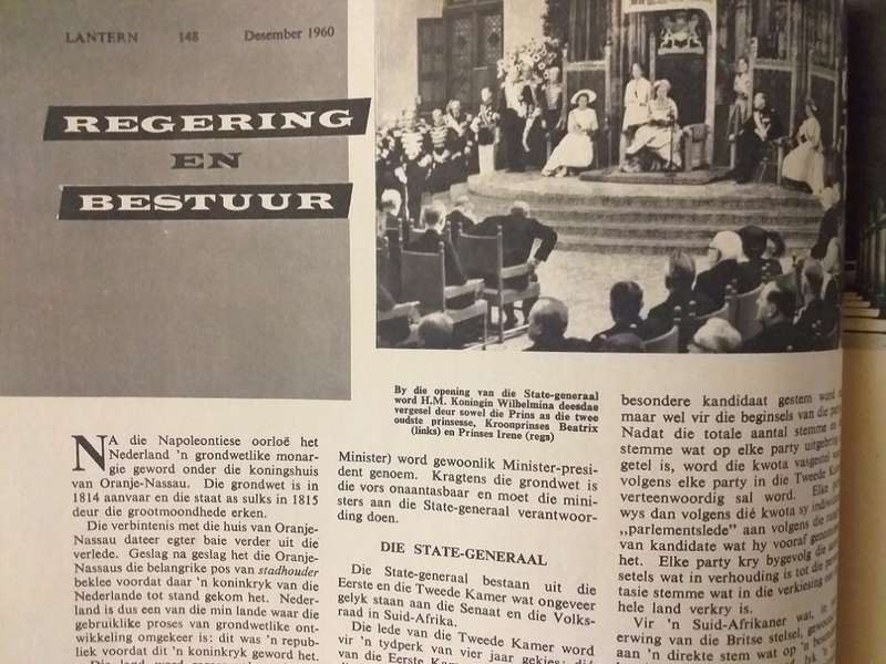 Lantern Tydskrif Magazine Sep-Des 1960 vol 10 nr 2 Tema Nederland