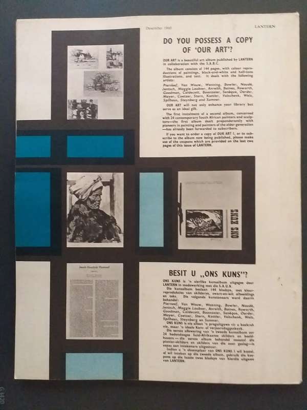 Lantern Tydskrif Magazine Sep-Des 1960 vol 10 nr 2 Tema Nederland