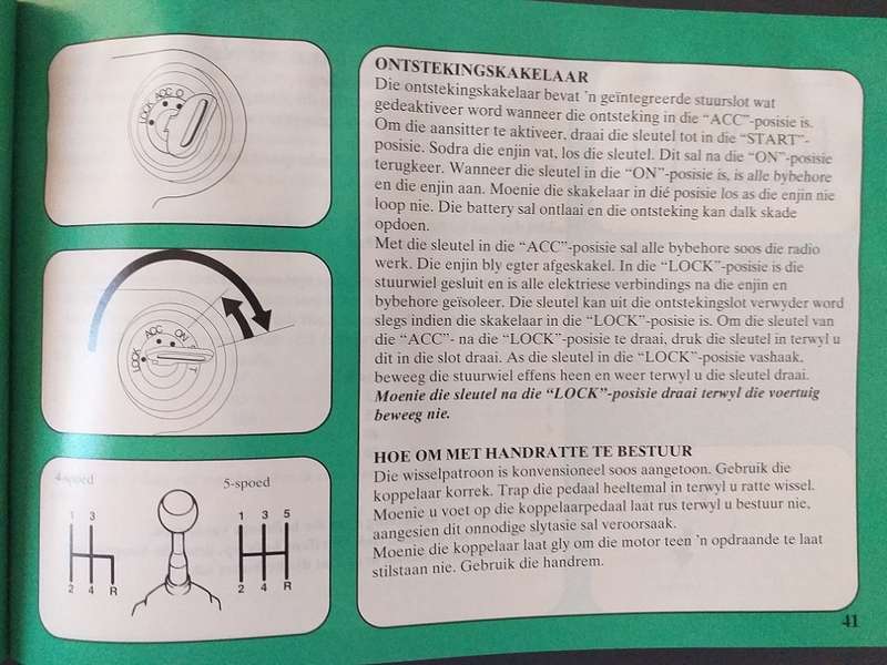 Toyota 130 Corolla Conquest Sprinter Owners Manual