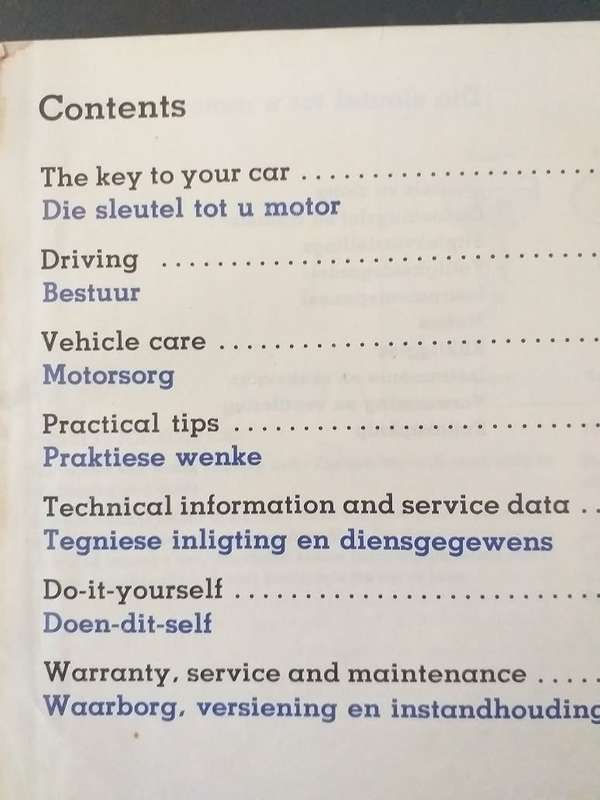 Toyota Corolla Owners Manual circa 1980s