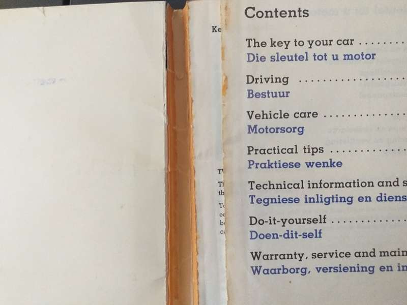 Toyota Corolla Owners Manual circa 1980s