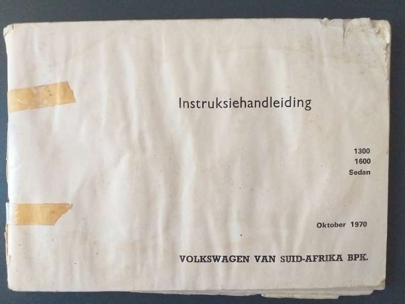 Volkswagen Beetle VW Instruksiehandleiding Instruction Manual WELL USED BUT SEEMS COMPLETE