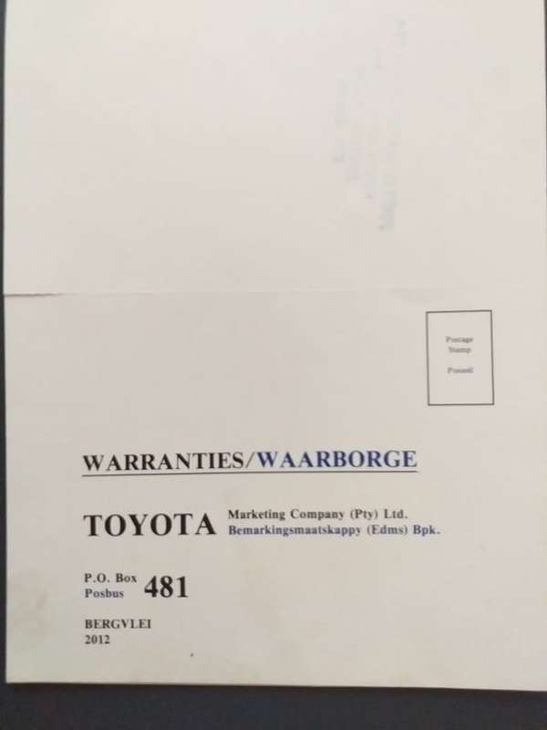 Toyota Corolla Owners Manual Eienaarshandleiding WITH Service guide / Diensgids