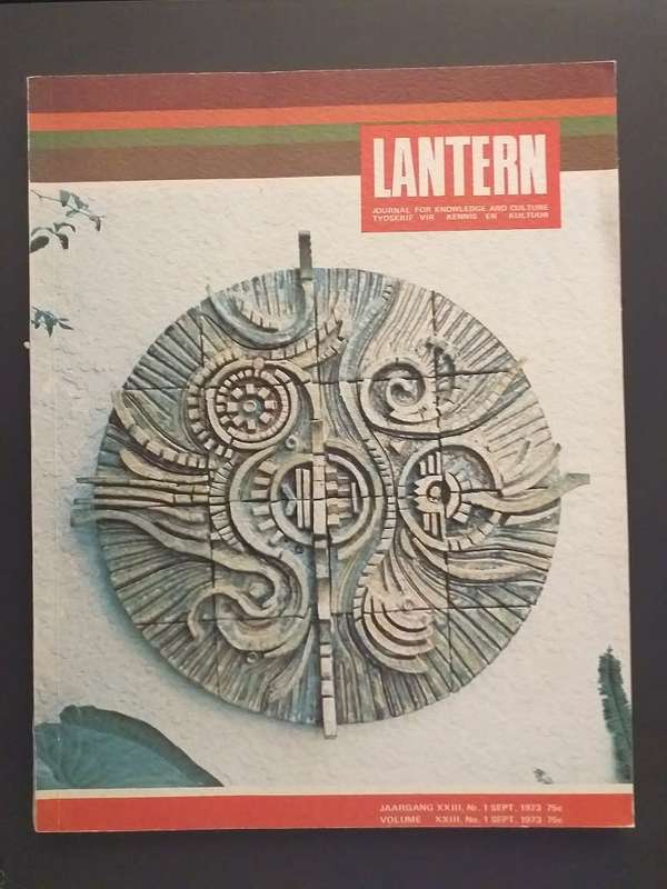 Lantern Tydskrif Magazine Sept 1973 vol 23 nr 1