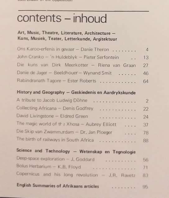 Lantern Tydskrif Magazine Sept 1973 vol 23 nr 1