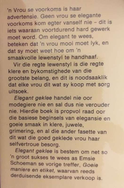 Elegant geklee deur Emsie Schoeman