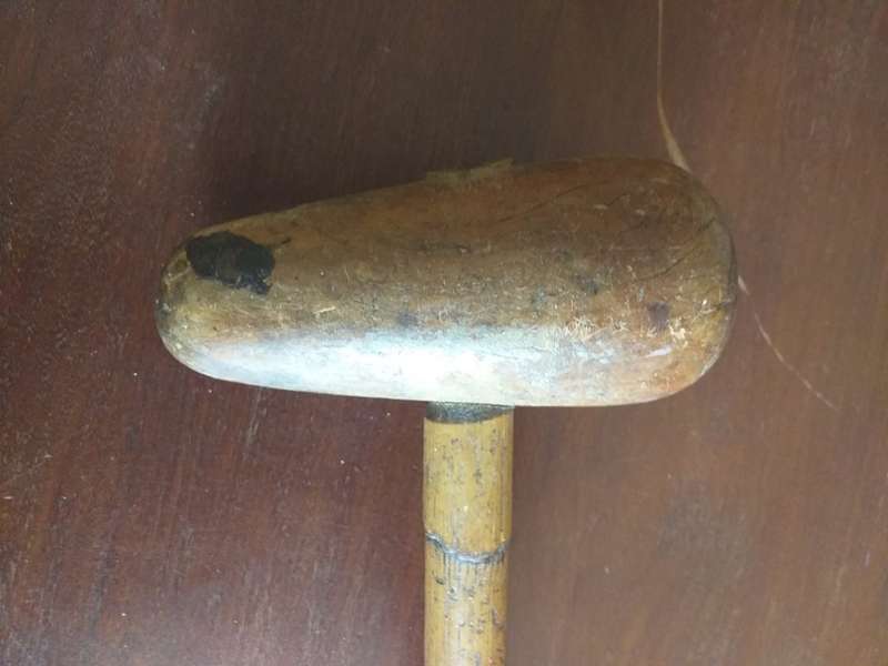 Sheet metal copper bossing wooden mallet rounded heads
