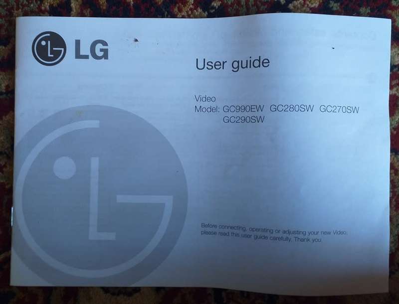 LG VHS Video machine looks brand new - in box new old stock
