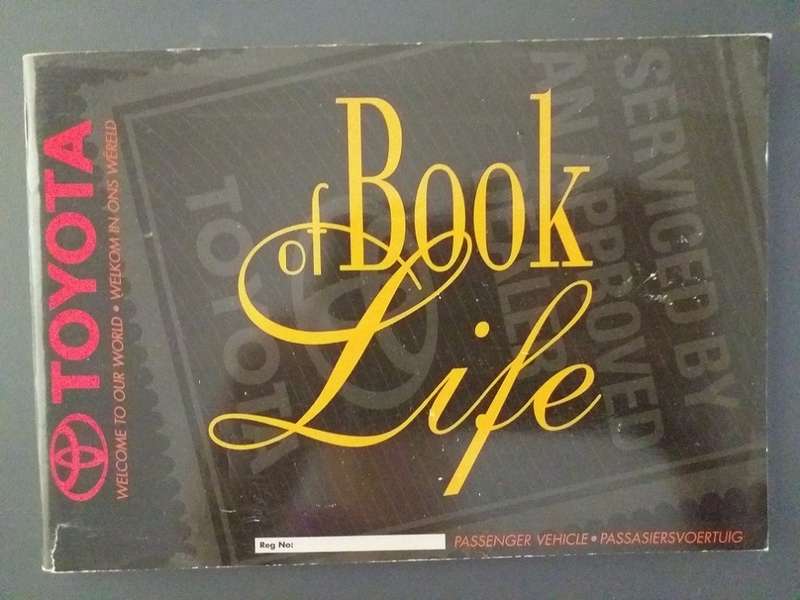 Toyota book of life Passenger vehicle Passassiersvoertuig