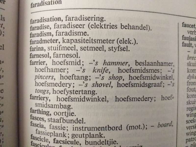 Engels Afrikaans Tegniese Woordeboek / English Afrikaans Technical Dictionary (Dr HJ Terblanche)