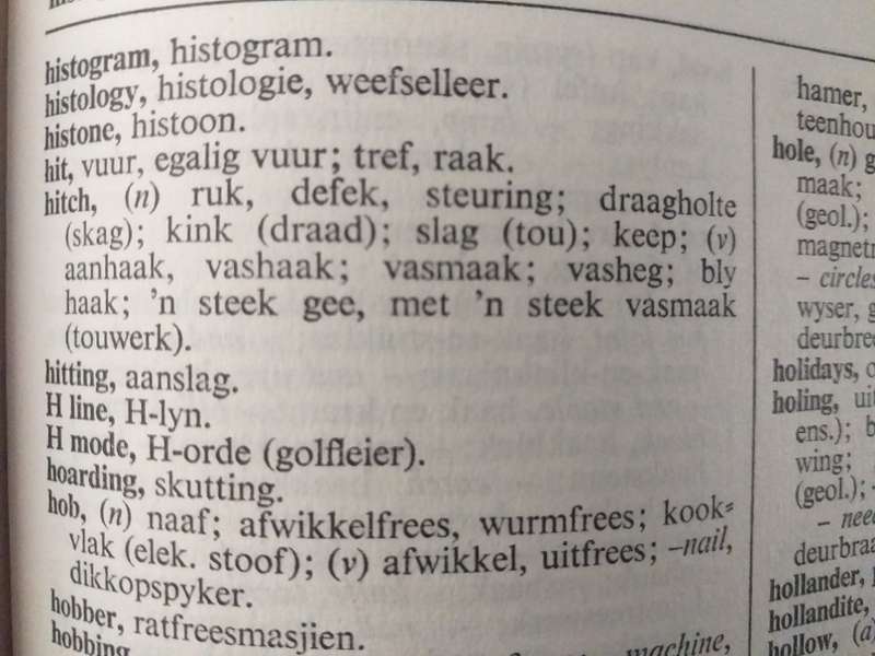 Engels Afrikaans Tegniese Woordeboek / English Afrikaans Technical Dictionary (Dr HJ Terblanche)