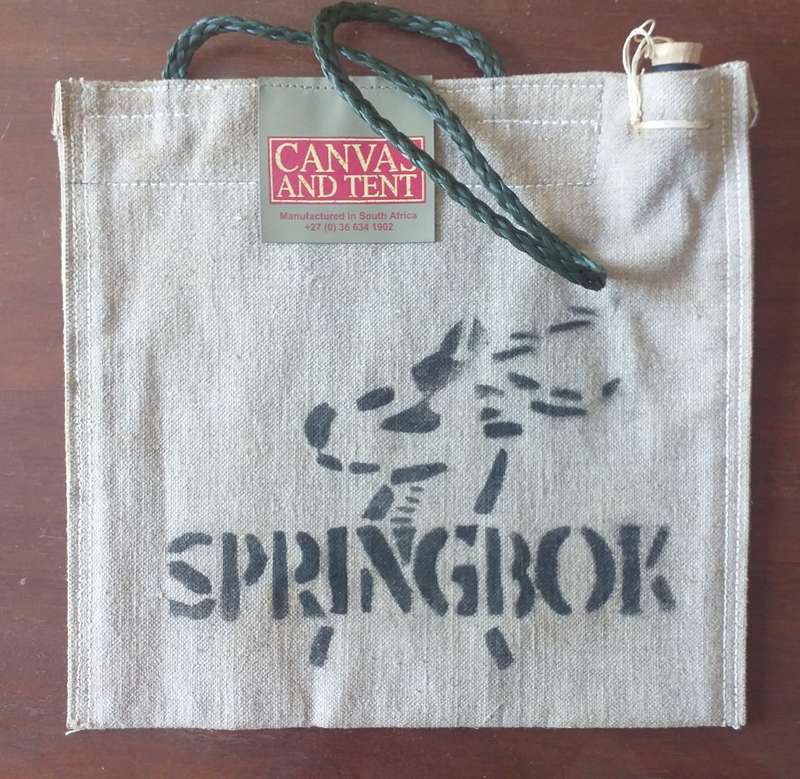 Springbok canvas water bag approx 5L to 10L