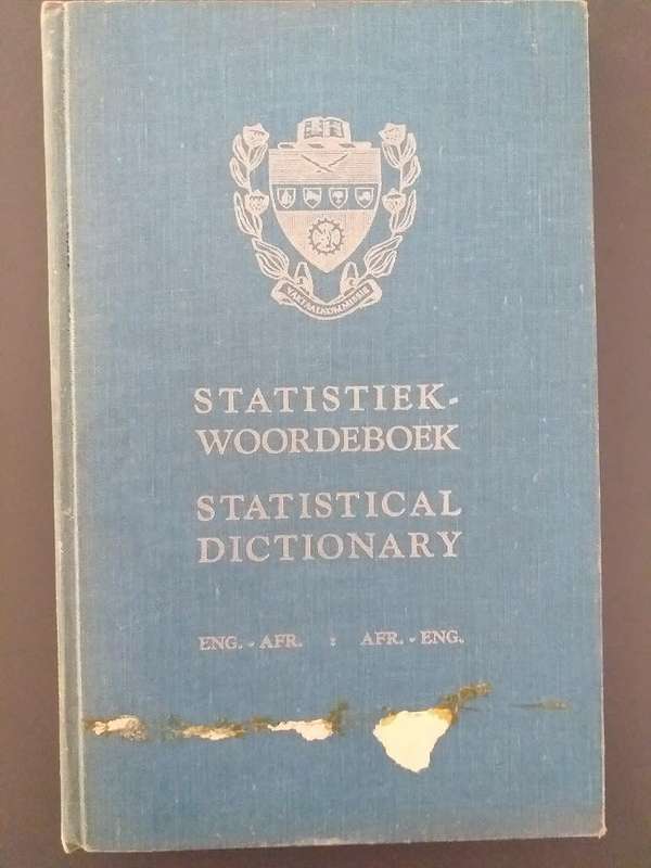 Statistiek Woordeboek - Statistical Dictionary *** READING COPY OLD LIBRARY BOOK ***