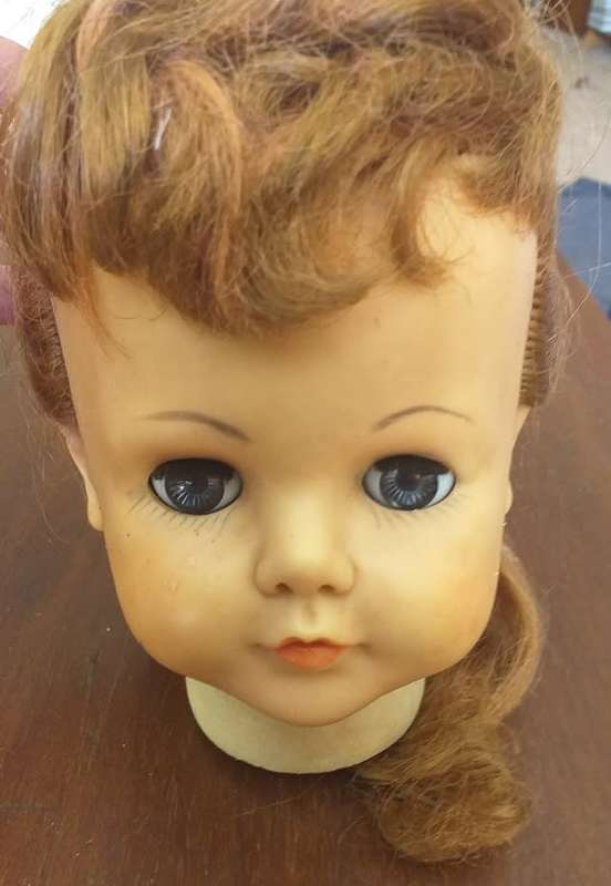 Antique doll head seems complete