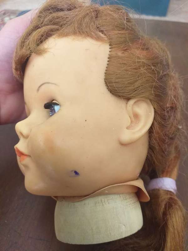Antique doll head seems complete
