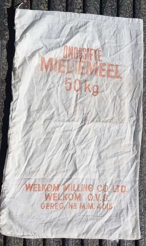 Mieliemeel sak Maize flour bag Welkom Milling Company OFS