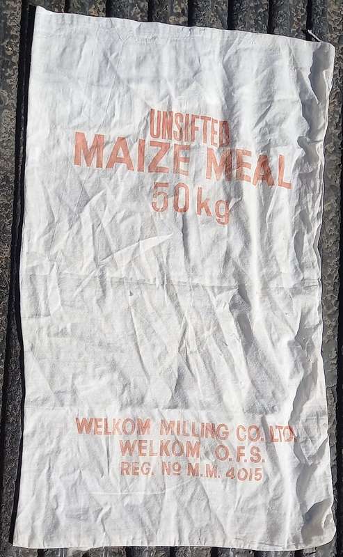 Mieliemeel sak Maize flour bag Welkom Milling Company OFS