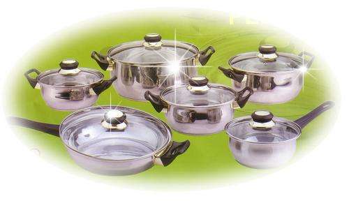 Durable German Design - 12 Piece Cookware Set/High-Quality 18/10 Stainless Steel