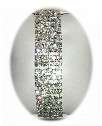 Ladies Round Cut Simulated 5 Tier White Gemstone Stretchy Bracelet