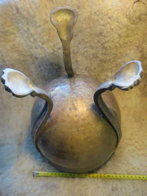 Large brass urn