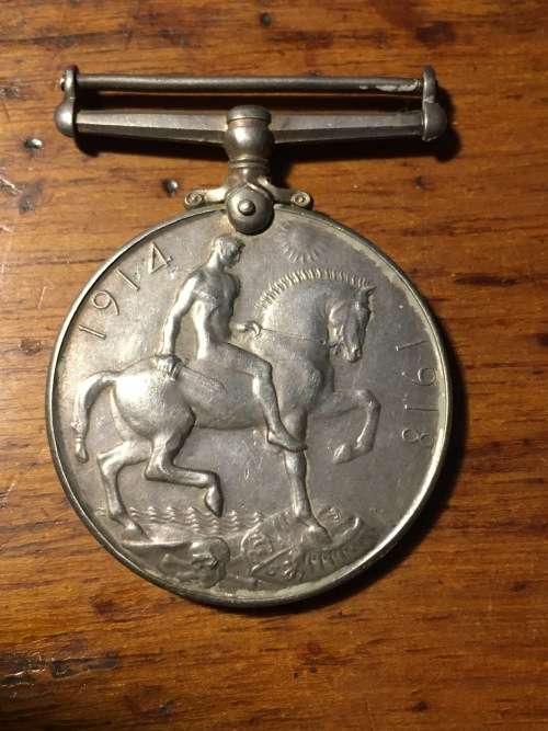 WW1 British war medal Cpl. O.D.E. Morris 12th SAI