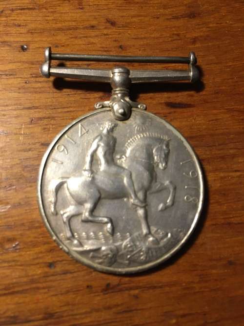 WW1 British war medal Spr. A. White N.Z.E.F 24092