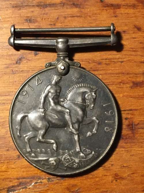 WW1 British war medal Pvte. T. Arendt 10th S.A.I.
