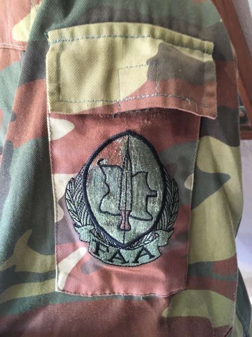 Angolan army summer cammo uniform