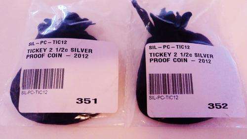 Brand new sitll sealed in their bags 2012 Gautrain Tickeys from SA Mint Only 1000 minted!