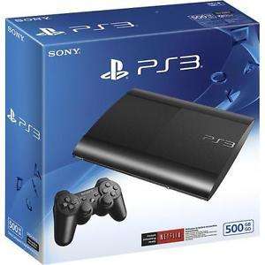 Sony PlayStation 3 Slimline 500GB Black (CECH-4204C) 1 x Sony Controller, HDMI CABLE AND POWER CORE