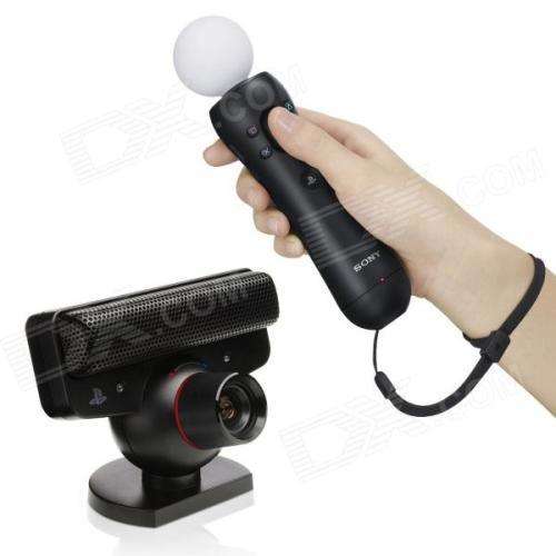 SONY PLAYSTATION 3 (PS3 MOVE) MOTION CONTROLLER + EYE CAMERA WITH BOX - FREE SHIPPING