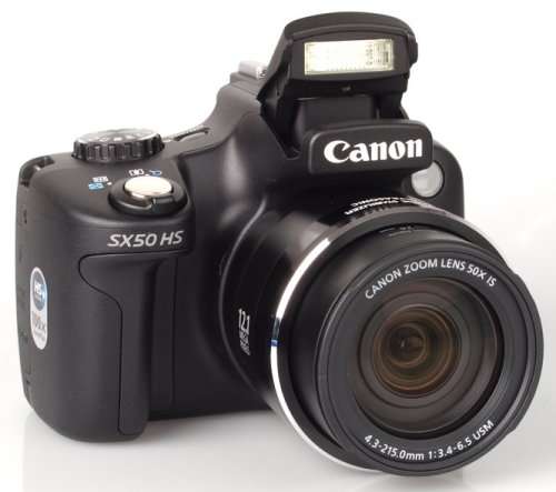 Canon PowerShot SX50 HS 50x Optical Zoom Digital Camera - Cannon Charger and 16 GB Memory card
