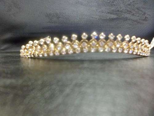 Sparkling Swarovski Crystal Gold Plated Tiara