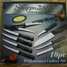 Shappu 2000 Stainless Steel 10pc Professional Cutlery Set - Lifetime Guarantee - Kitchen Knives