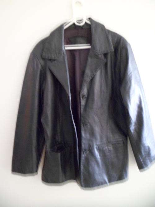 Husky Black Leather Jacket Size 34 - 38 YOU CAN ALTER ITEM