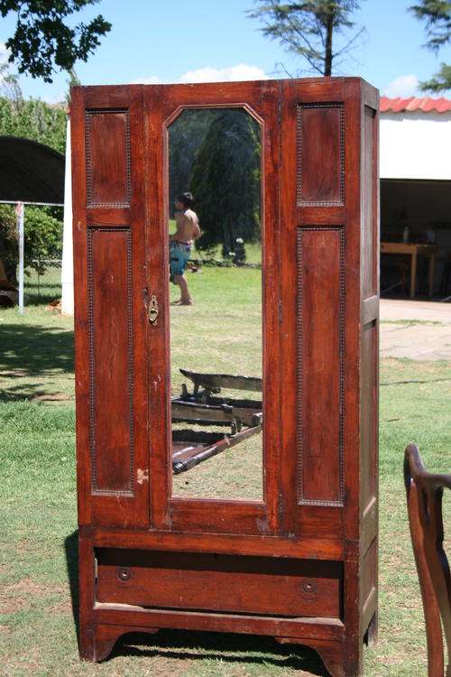 Imbuia Wardrobe with Mirror