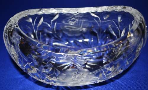 Oval Rose Cut Bowl