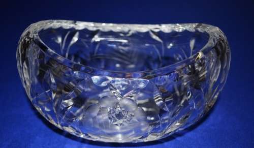 Oval Rose Cut Bowl