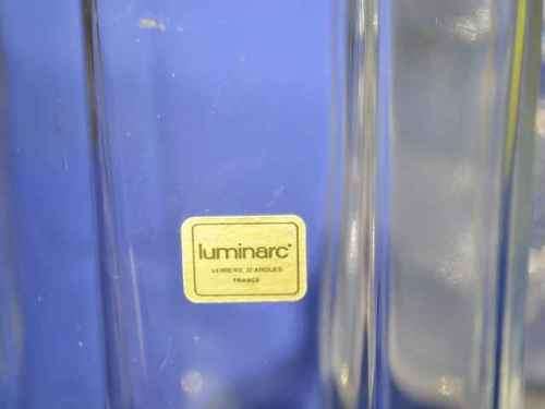 TWO GLASS DECANTERS