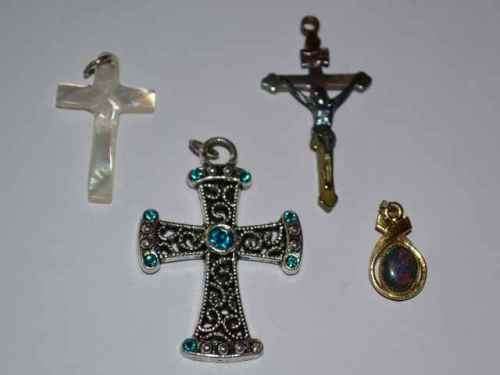 Vintage Necklace Pendants - Four Pieces