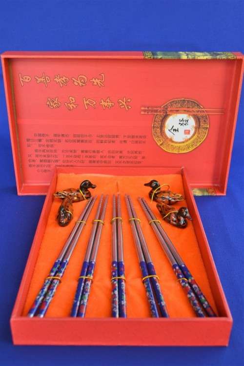 Stainless steel Chopstick set - Boxed