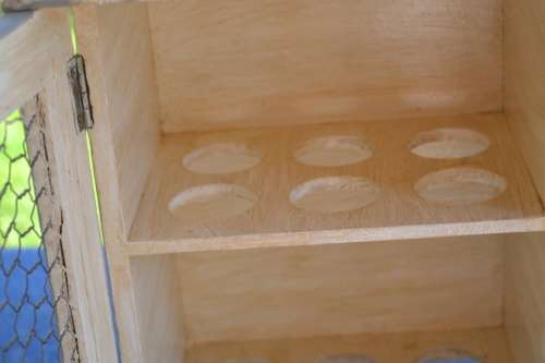 Country Style "Chicken Coup" Egg Cabinet