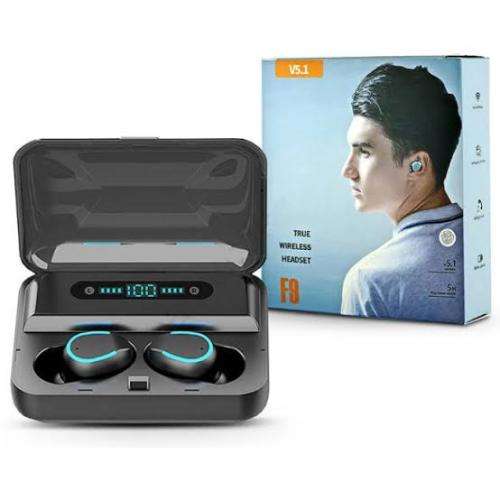 True Wireless Headset Earbuds with built-in Power Bank
