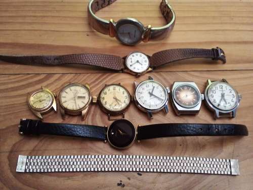 vintage brand lot ladies watches not working