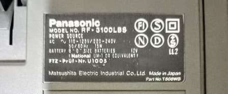 Vintage Panasonic RF-3100L / DR31. FM-LW-MW-SW. 32 BAND RECEIVER. SW DOUBLE SUPERHETERODYNE.
