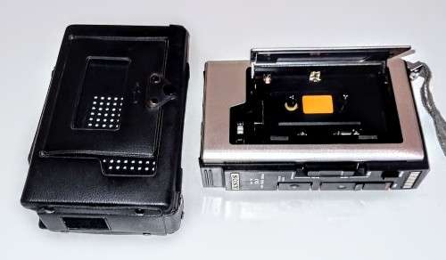 Vintage Sony TC-44 Cassette Player and Recorder in Working Condition.  17cm x 11cm x 5cm