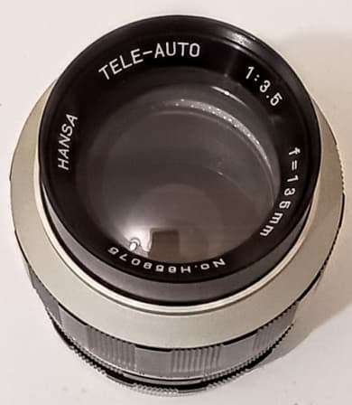 BUY NOW / NO NEED TO WAIT. Hansa Tele Auto 3.5, 135mm M42 Mount Lens in Good condition