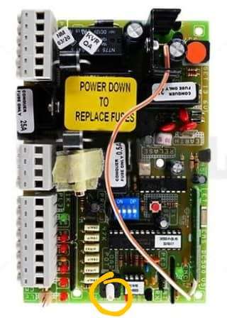 ET 500 domestic sliding gate motor control card PCB only.