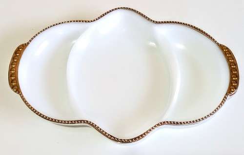 Vintage Fire King Serving Dish Milk Glass